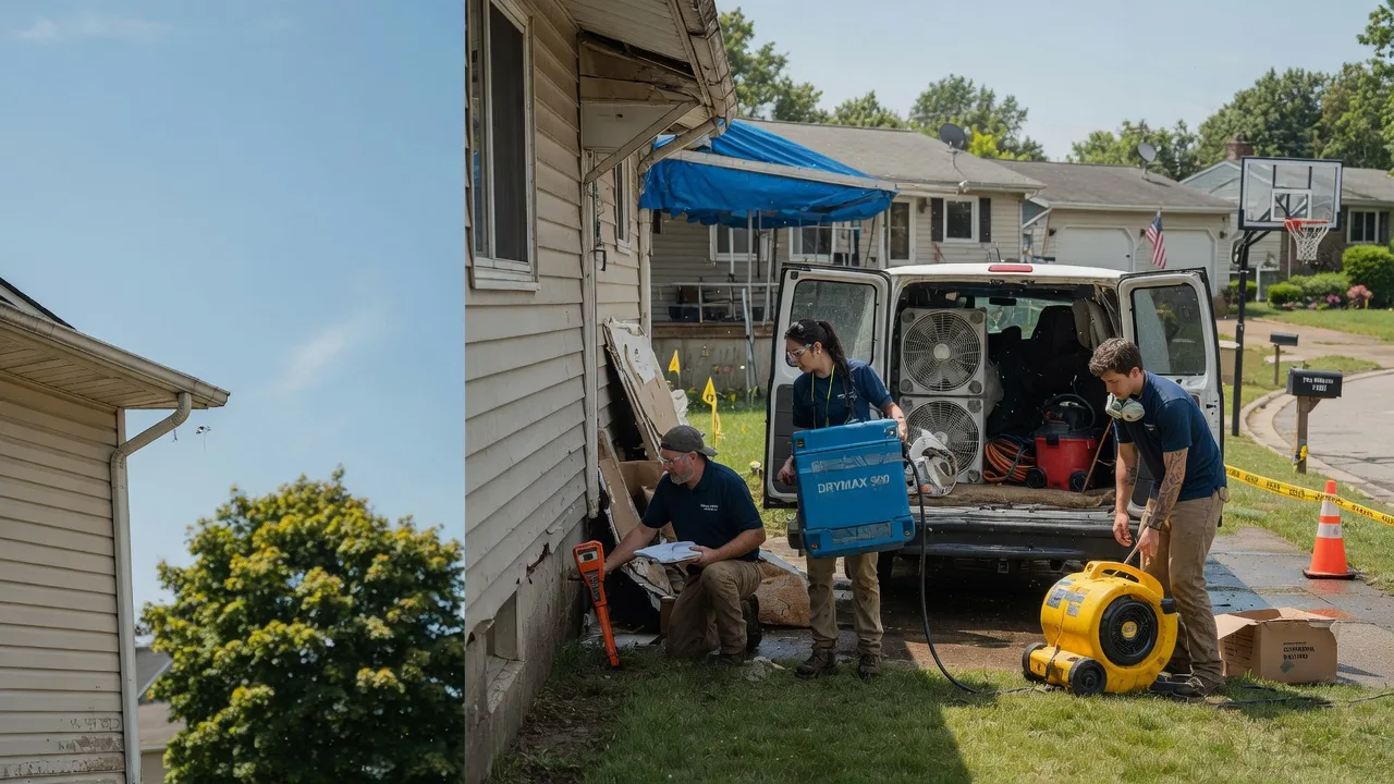 Ceiling Leak Cleanup in Sharon, WI near me